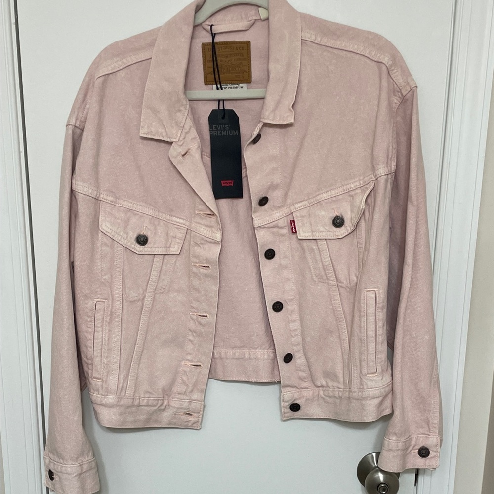 Levi's Light Pink Jean Oversized Jacket for Women